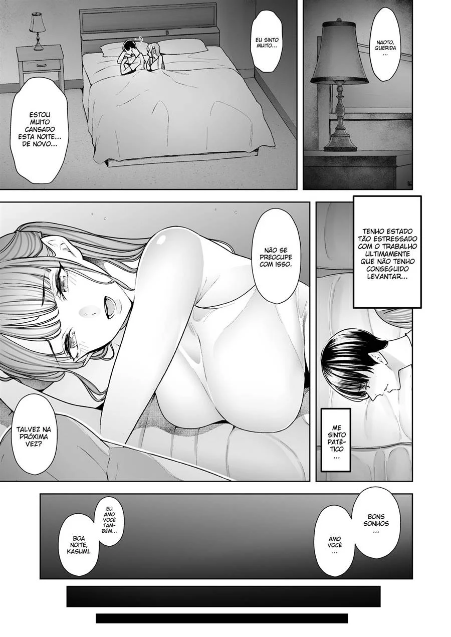 Boku wa Tsuma ga Netorare Nando mo Ikasareru Sugata o Mitsuzuketa – Hentai Preto e Branco – Traduzido para Português