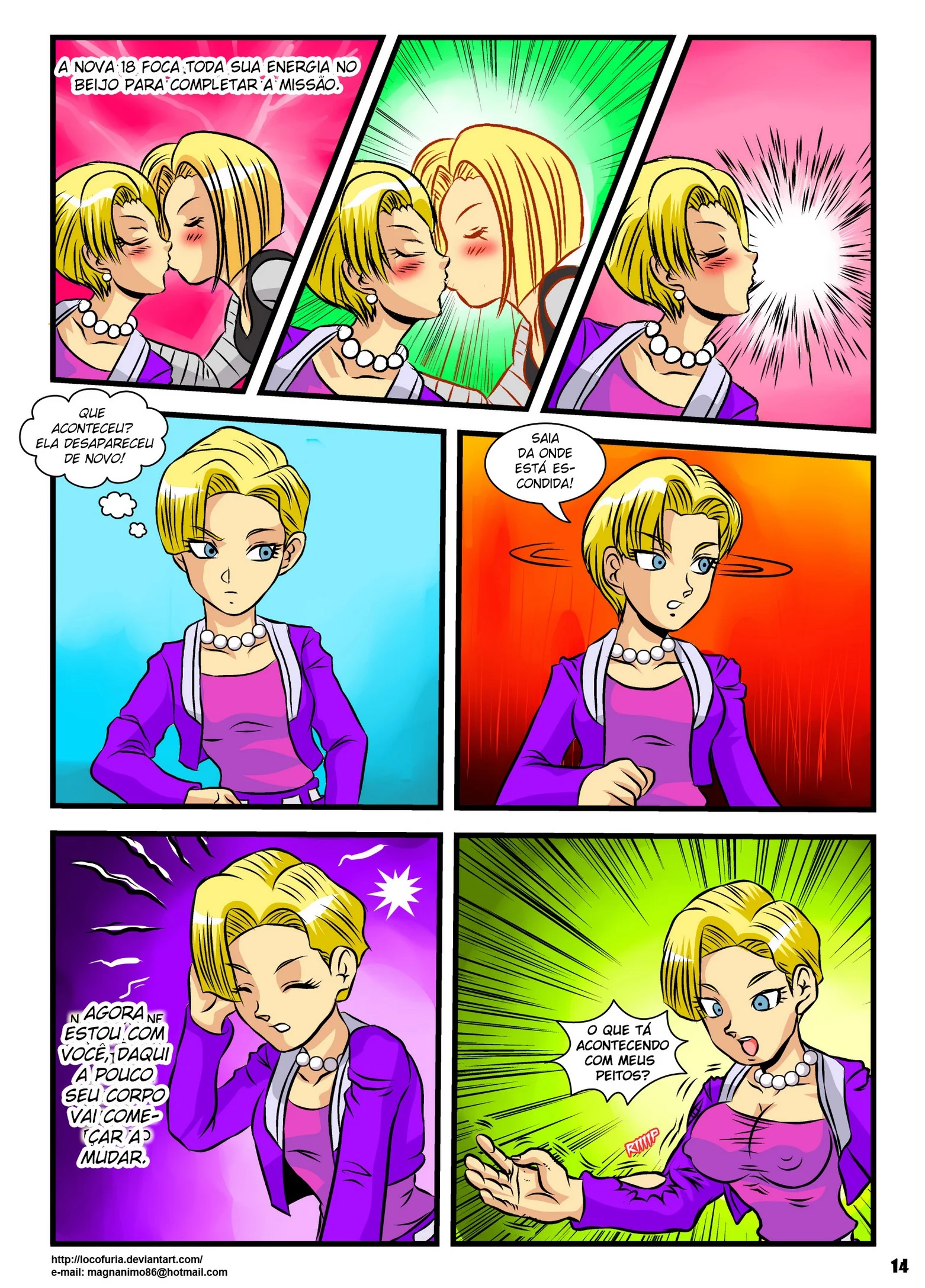 Androide 18 fusão da orgia – Manga Hentai – Sem Censura