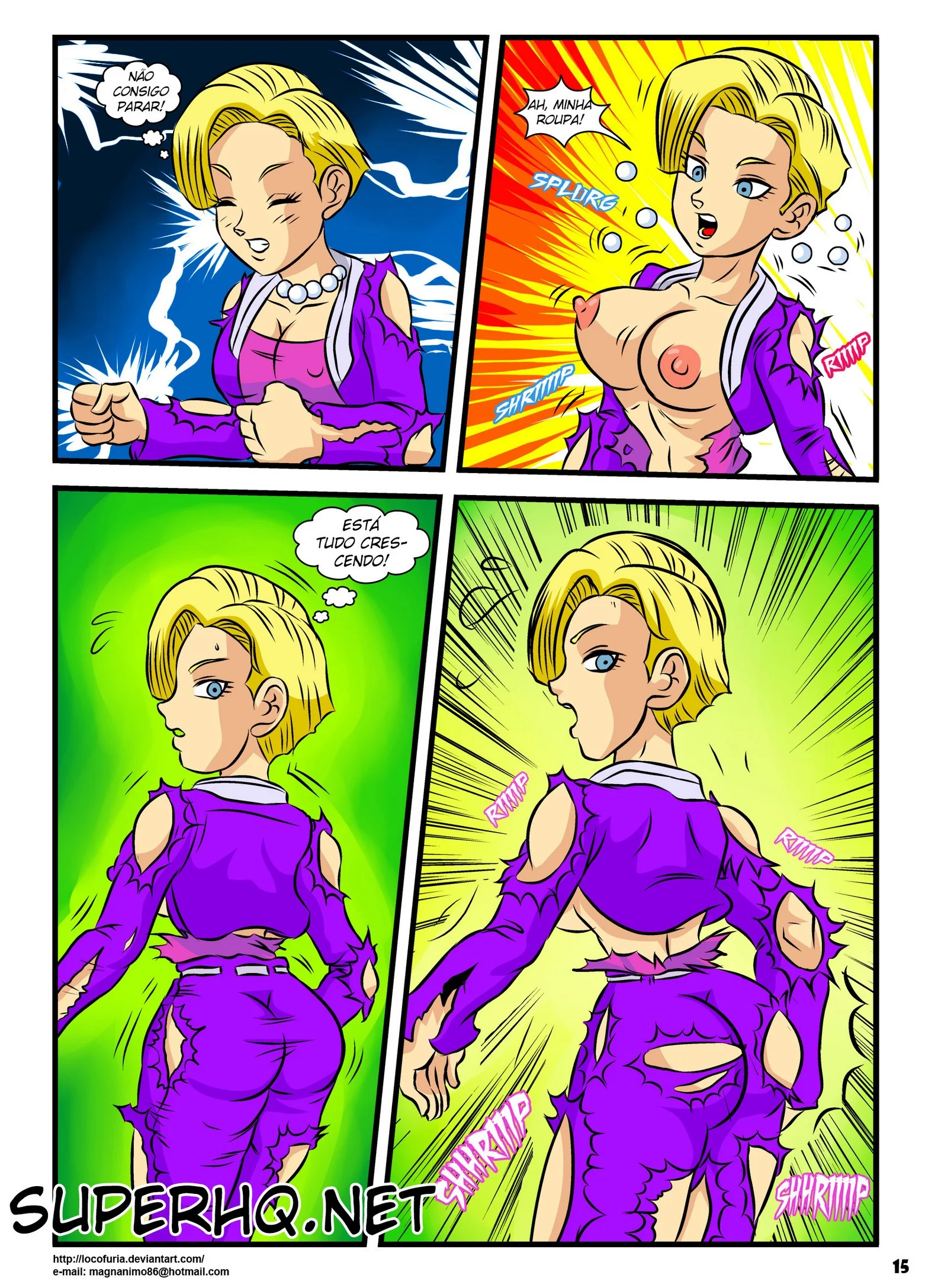 Androide 18 fusão da orgia – Manga Hentai – Sem Censura