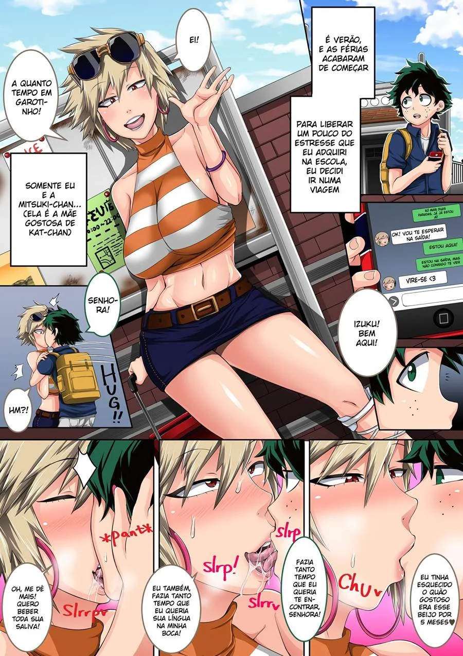 Boku no Harem Academia Bakugou Mama to no Natsuyasumi Zenpen – Manga Hentai – Versão em Português