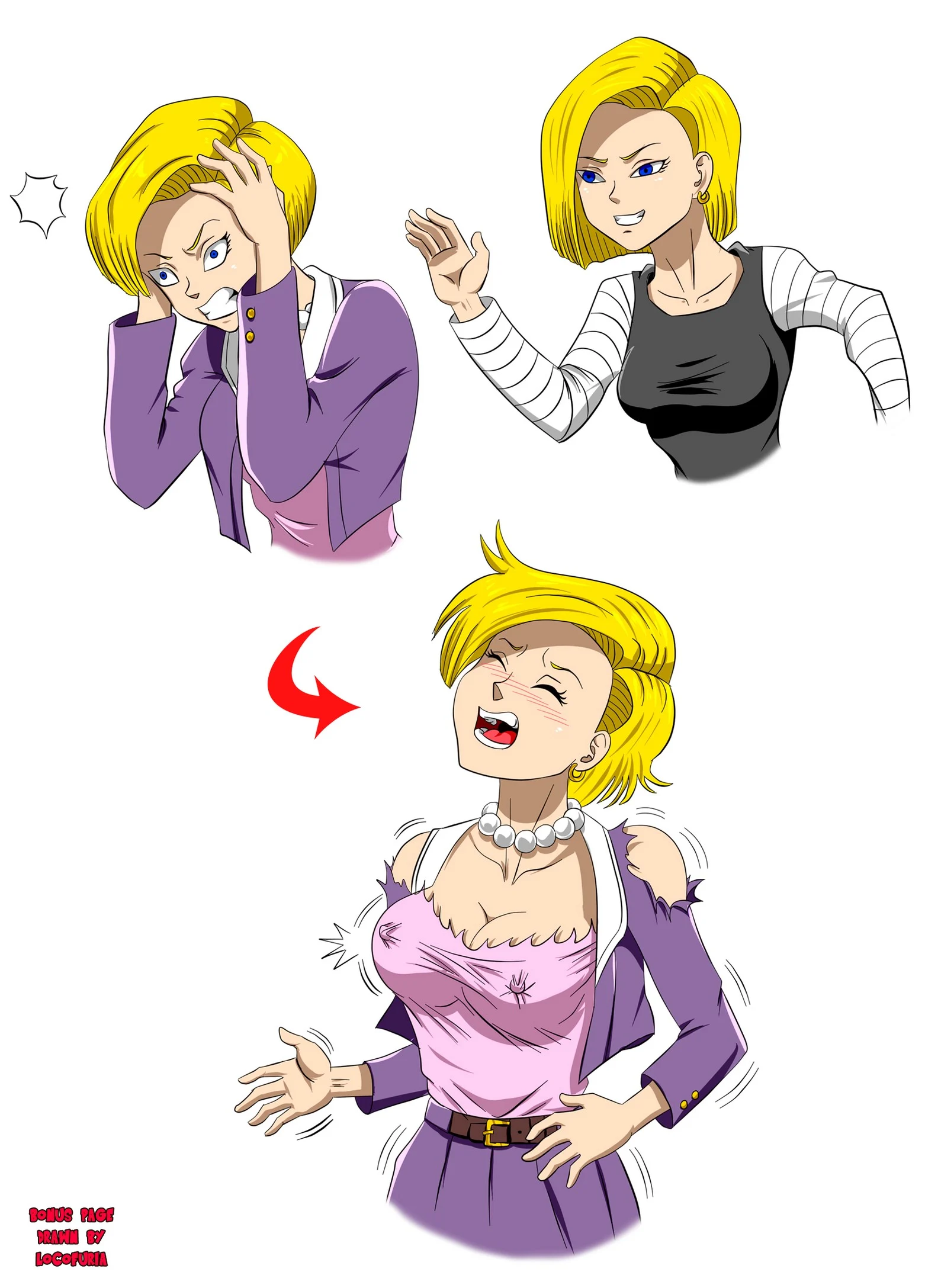 Androide 18 fusão da orgia – Manga Hentai – Sem Censura