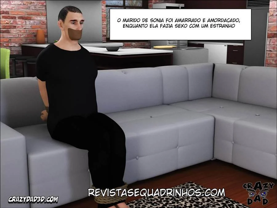 Mamada Quente na Mãe Adotiva - Sexo Interracial Explícito em HQ Completa