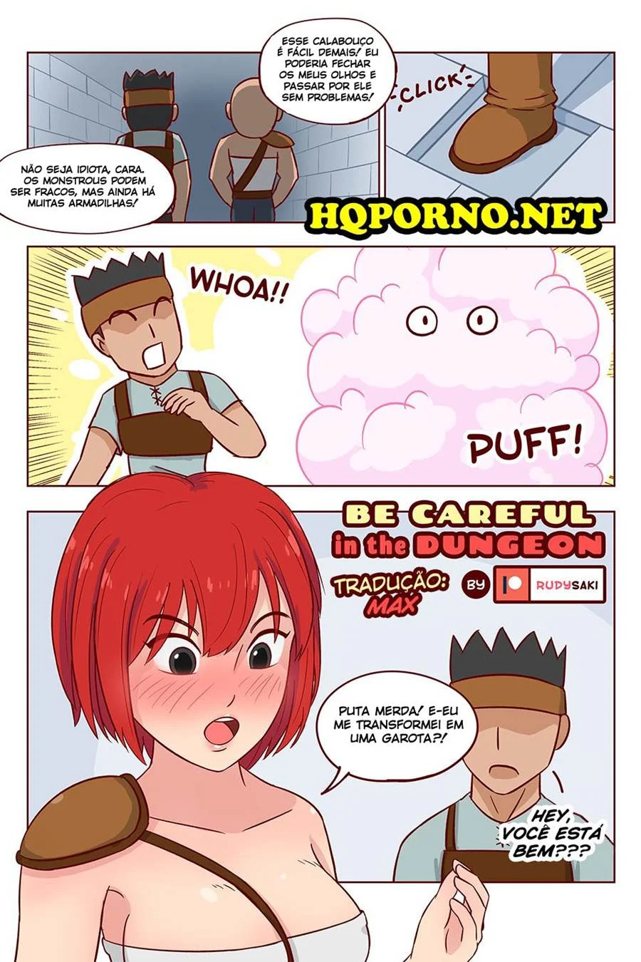 Be Careful in the Dungeon – Cartoon Pornô – Traduzido para Português