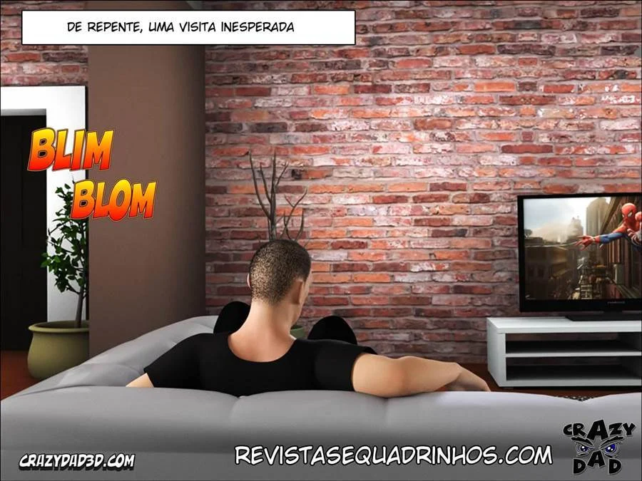Mamada Quente na Mãe Adotiva - Sexo Interracial Explícito em HQ Completa
