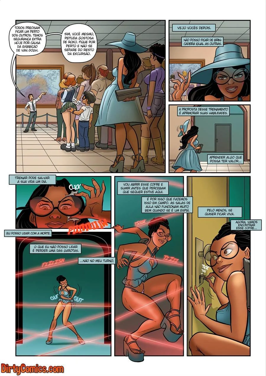 Chicas 28 espiãs vagabundas – Cartoon Pornô – Quadrinho em PT-BR
