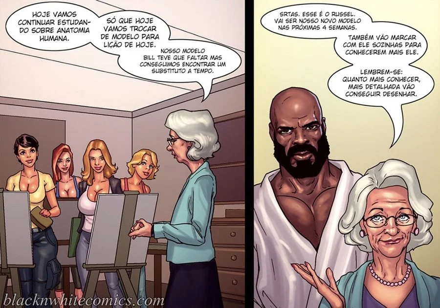 Art Class – Hentai Interracial – Versão Completa