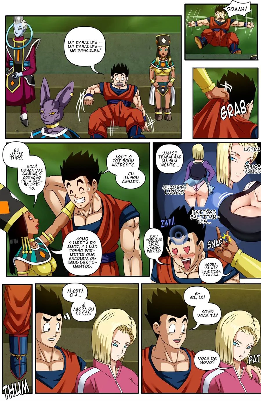 Andróide 18 & Gohan 2 – Manga Hentai – Versão Brasileira