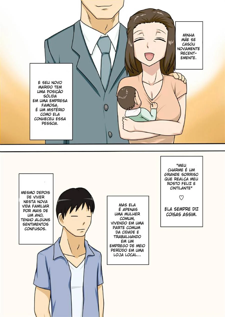Mamãe Exibe os Peitos para o Filho Comer sem Parar