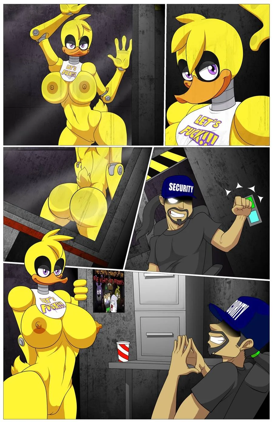 Cinco fode no freddys – Cartoon Pornô – Versão em Português