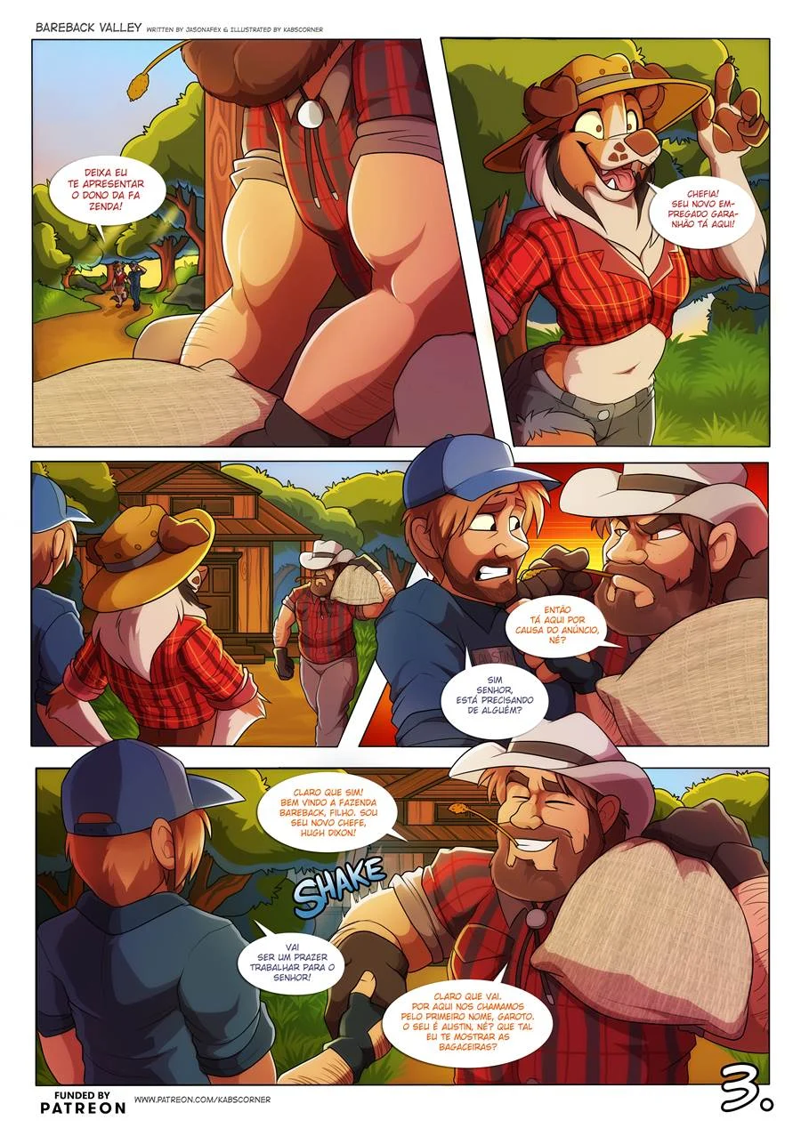 BareBack Valley – Cartoon Pornô – Traduzido para Português