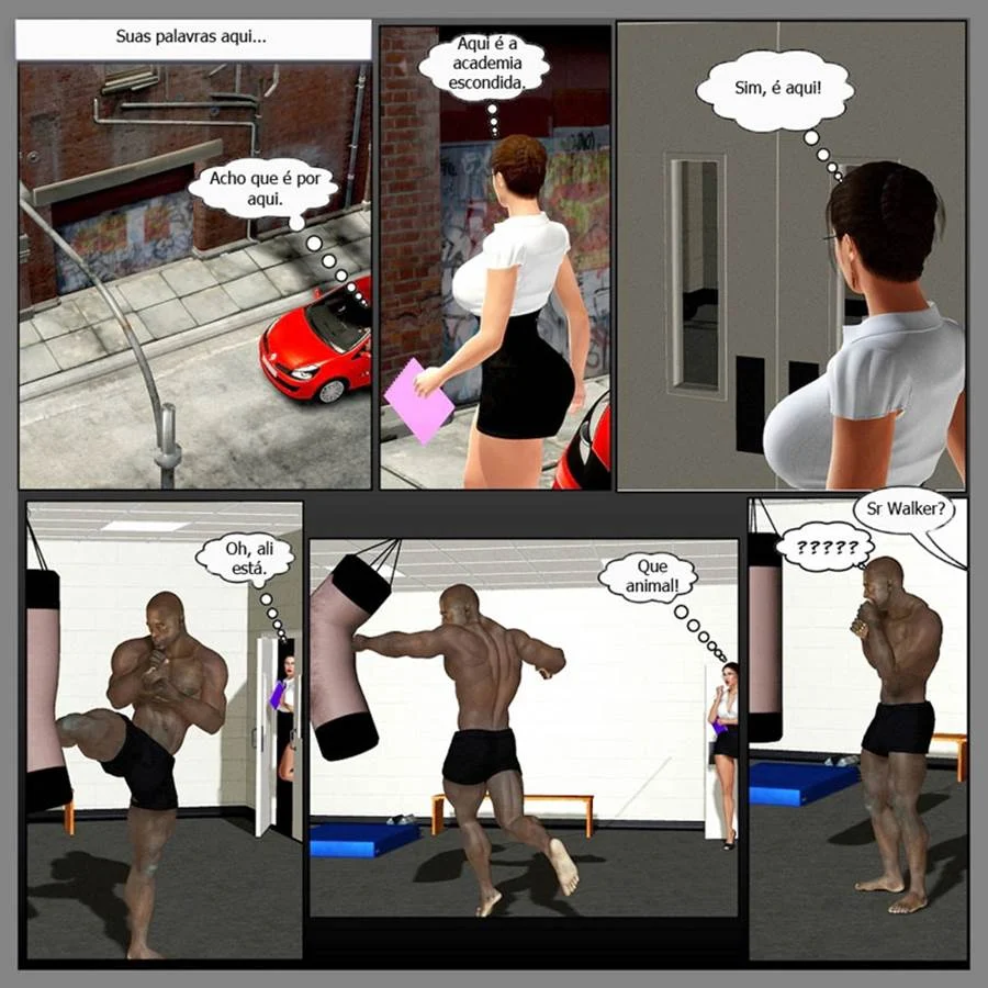 A entrevista com negão – Hentai Interracial – Versão PT-BR