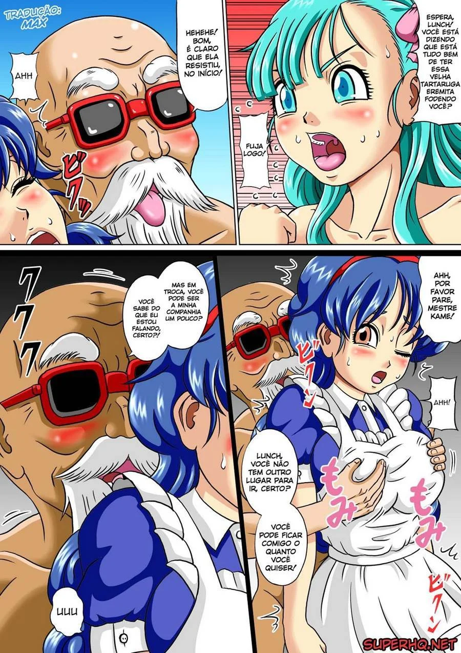 Bulma e Lunch fodendo com Mestre Kame – Hentai – Versão em Português
