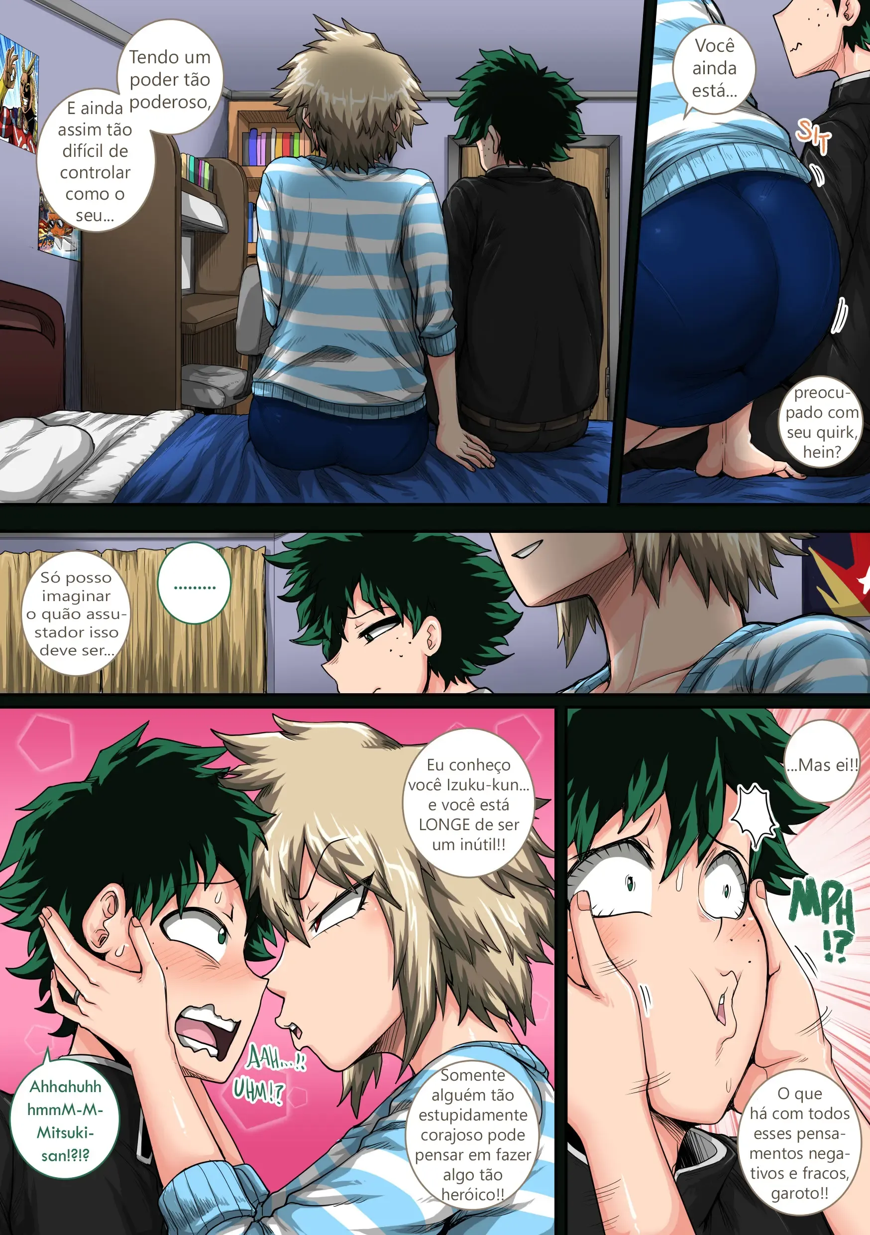 Comendo a Mãe Gostosa do Bakugo - HQ Picante em Português