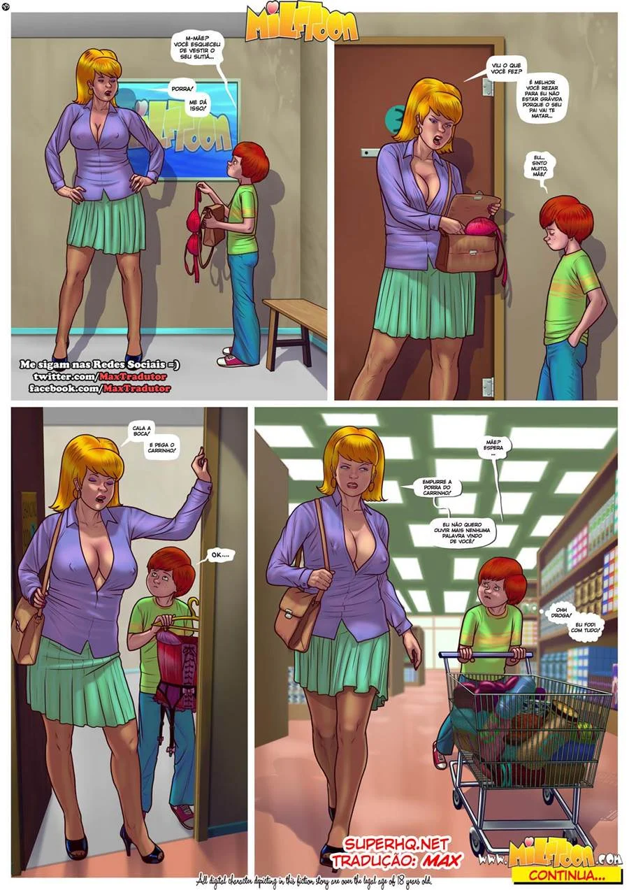 Apaixonado na xoxota da mamãe 4 – Milftoon – Versão Completa