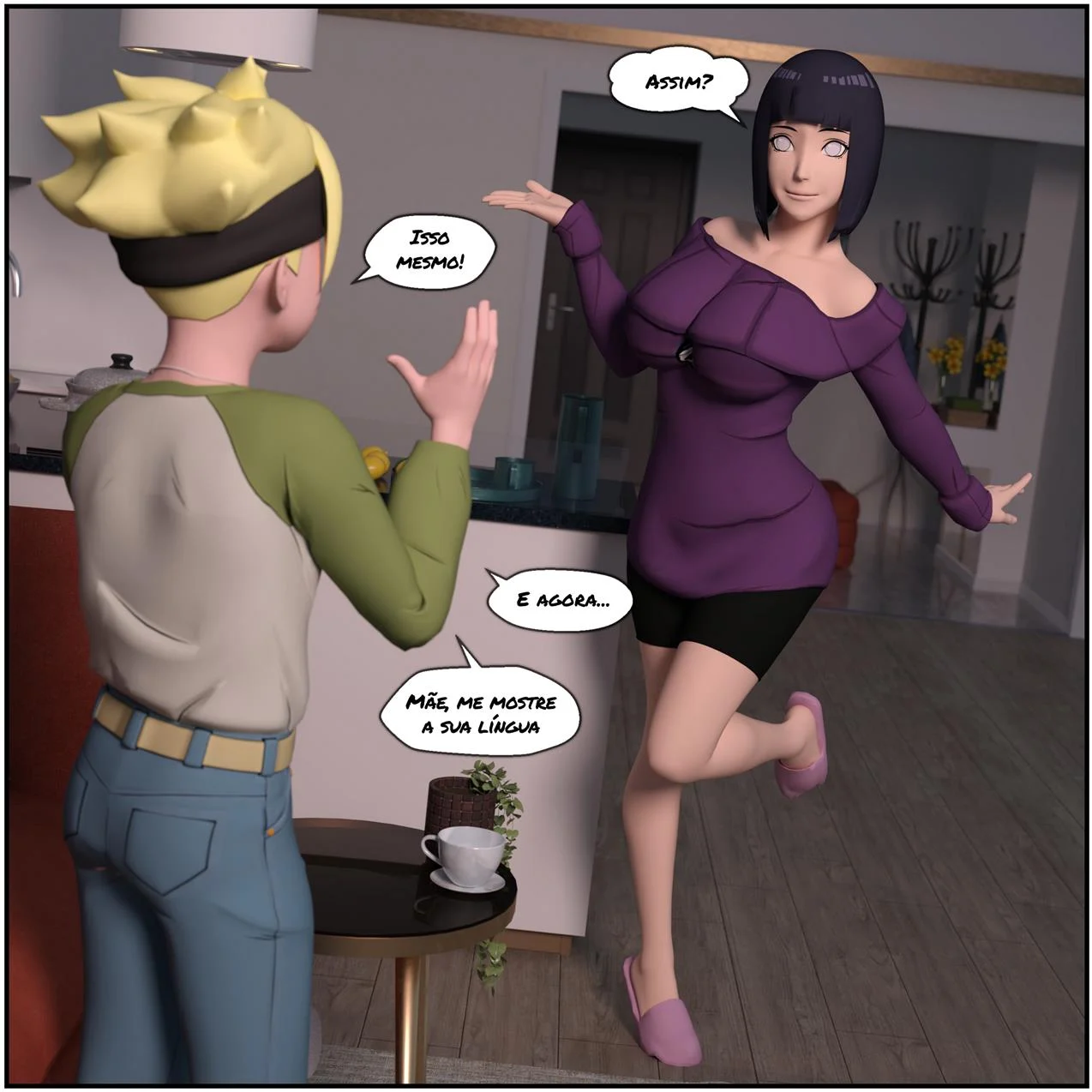 Boruto e o pergaminho do Jiraiya – Hentai Incesto – Versão Completa