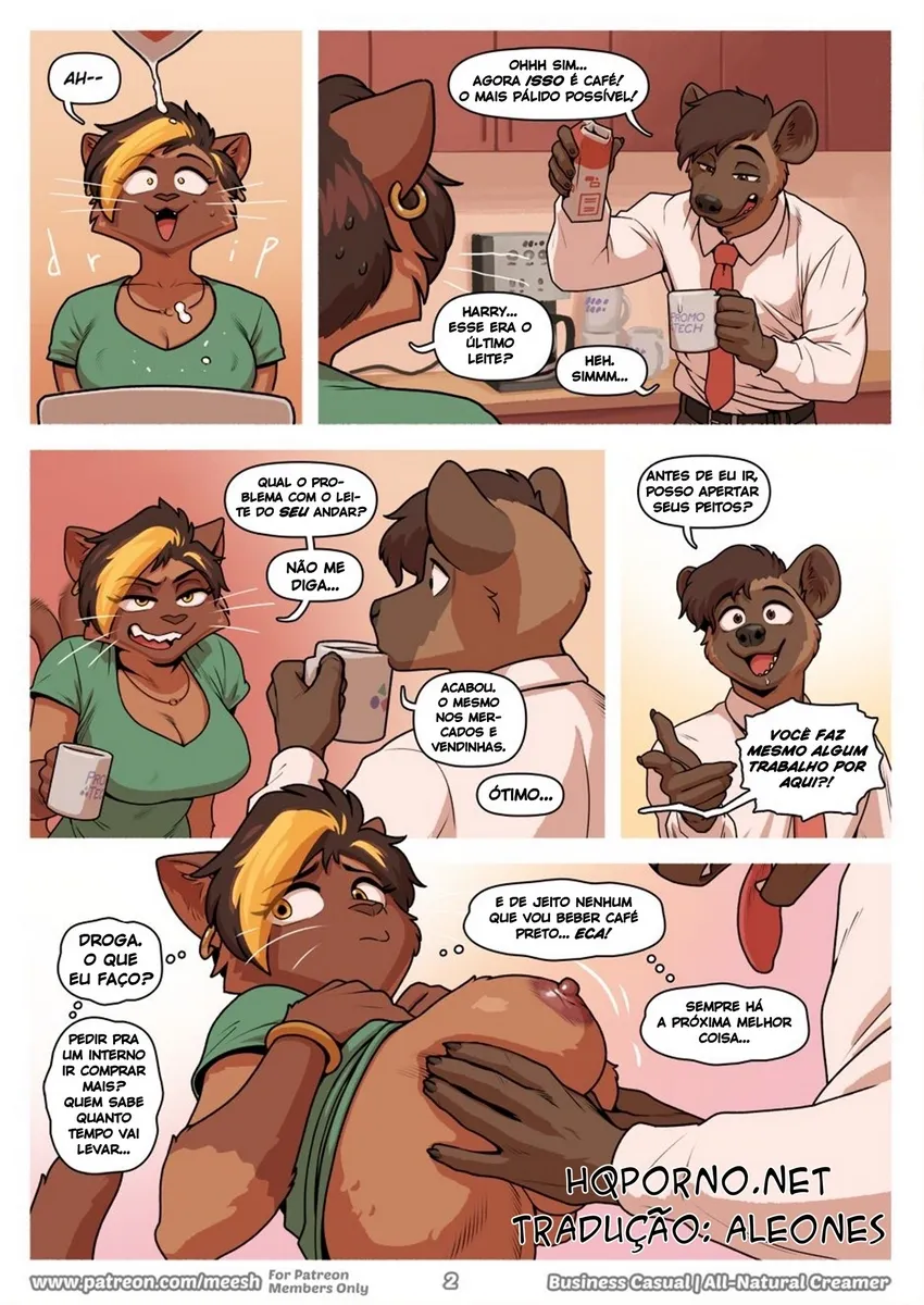 Business Casual, All Natural Creamer – Cartoon Pornô – Versão em Português