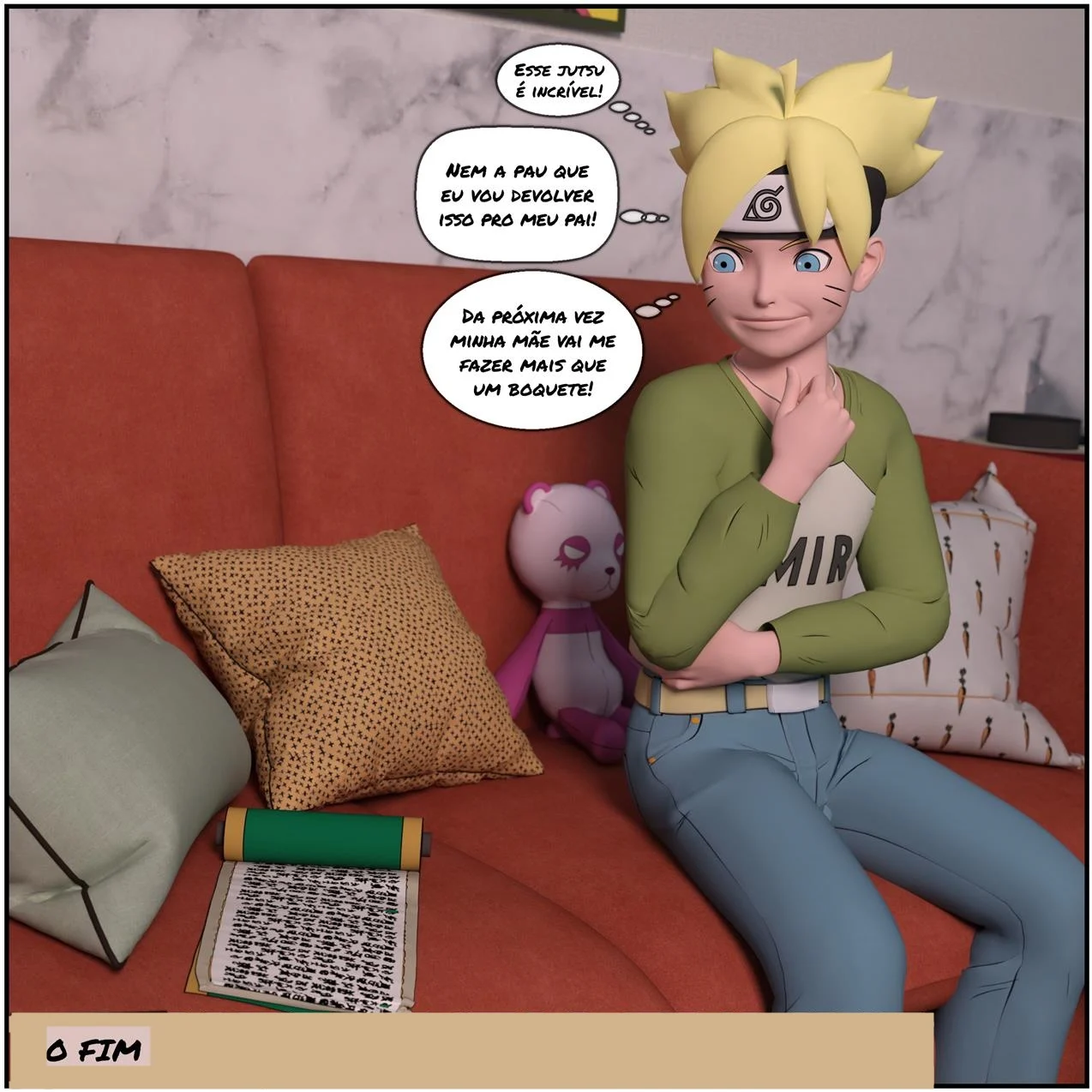 Boruto e o pergaminho do Jiraiya – Hentai Incesto – Versão Completa