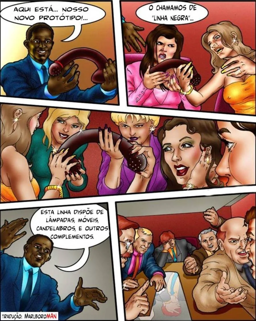 A esposa do milionário – Hentai Interracial – Versão Completa