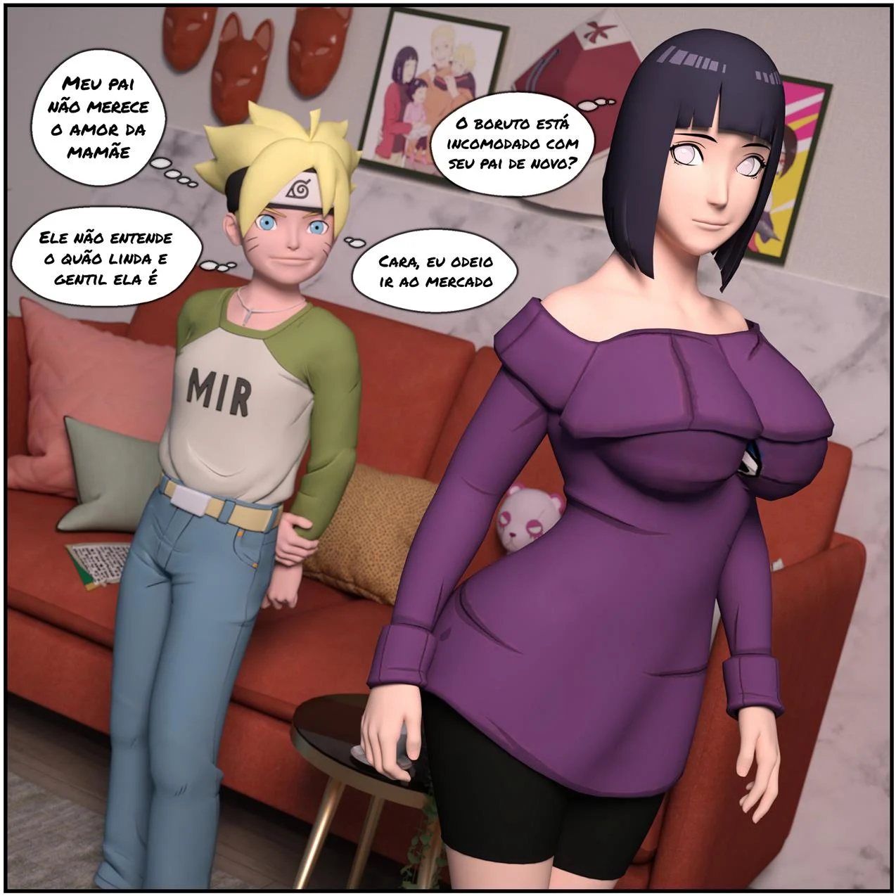 Boruto e o pergaminho do Jiraiya – Hentai Incesto – Versão Completa