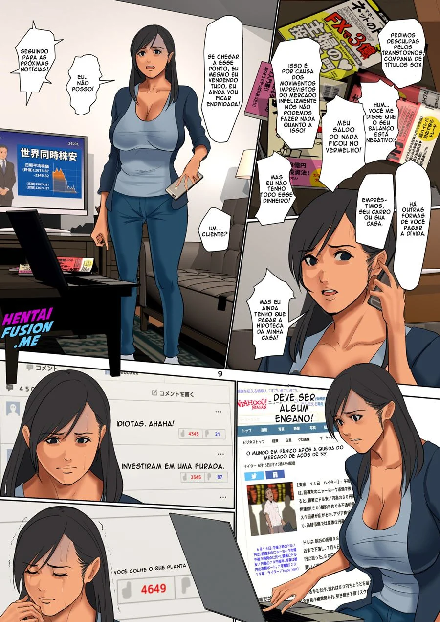 Casada Pagando Dívidas – HQ de Sexo – Falas em PT-BR