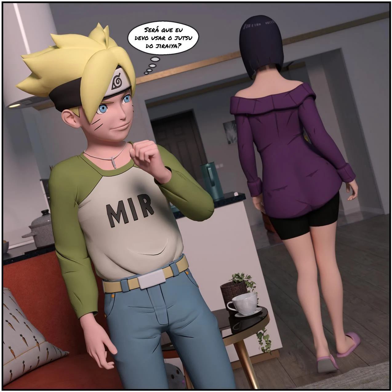 Boruto e o pergaminho do Jiraiya – Hentai Incesto – Versão Completa