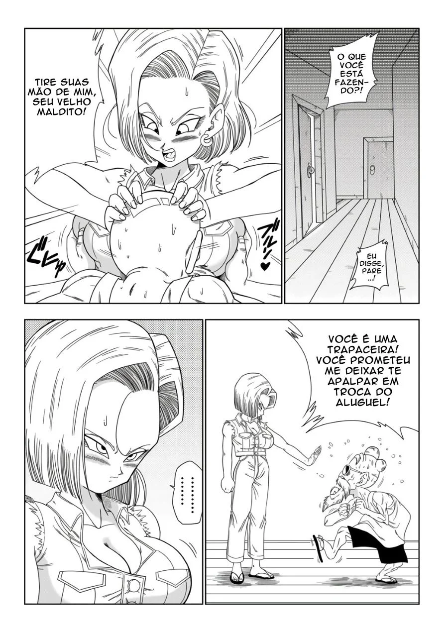 Andróide 18 vs Mestre Kame – Dragon Ball Porno – Sem Censura