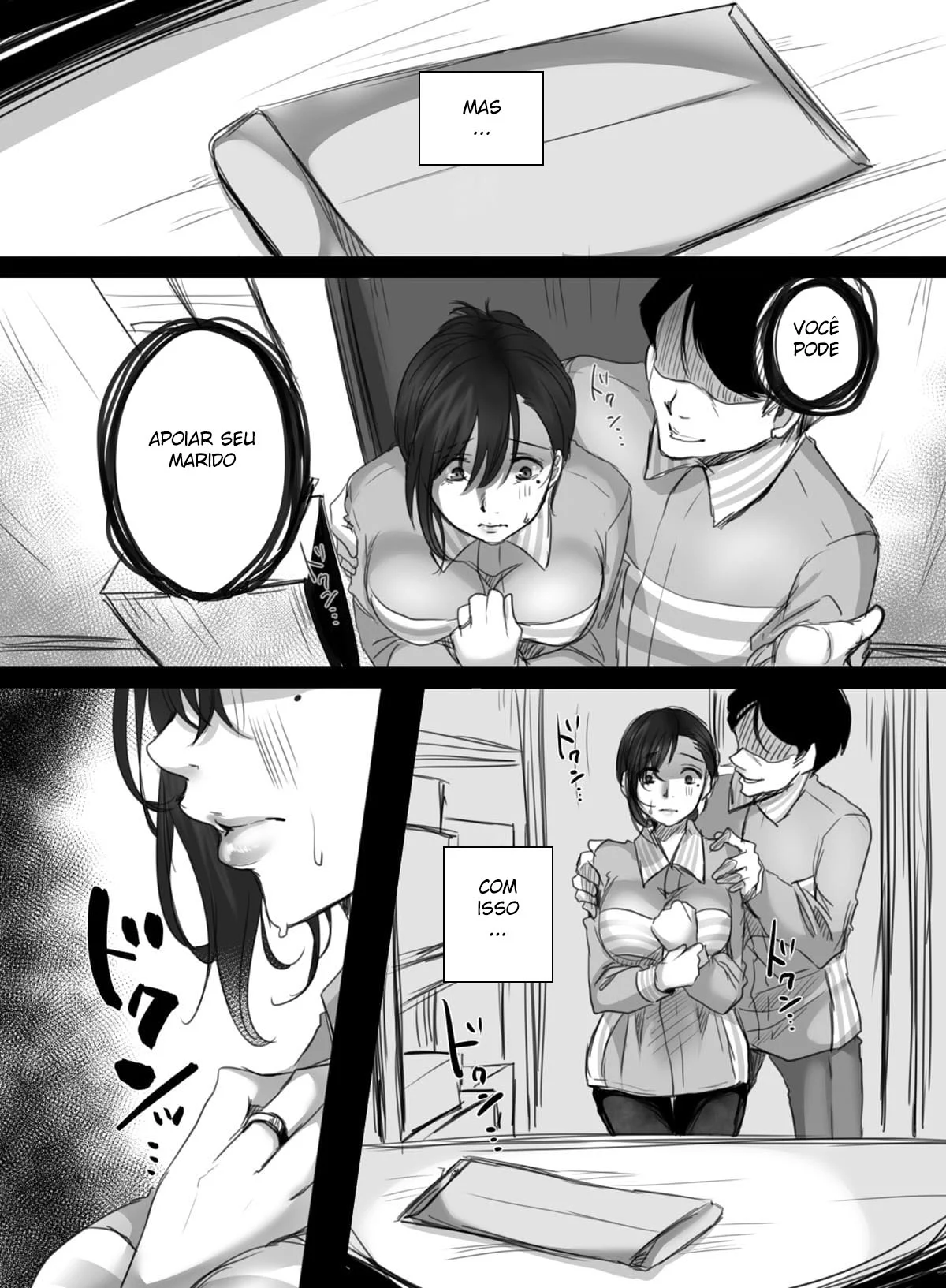 15 Minutos de Hora Extra – Hentai Preto e Branco – Traduzido para Português