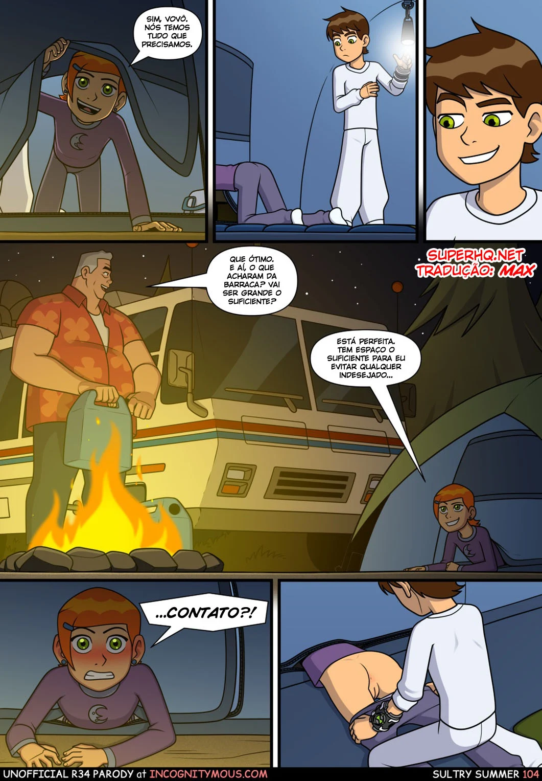 Ben 10 quadrinhos porno gozando na buceta da priminha – Ben 10 – Traduzido para Português