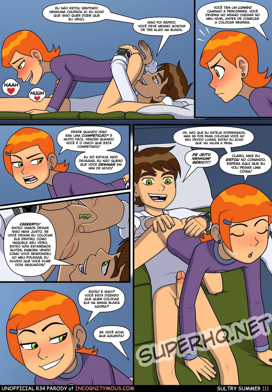 Ben 10 quadrinhos porno gozando na buceta da priminha – Ben 10 – Traduzido para Português