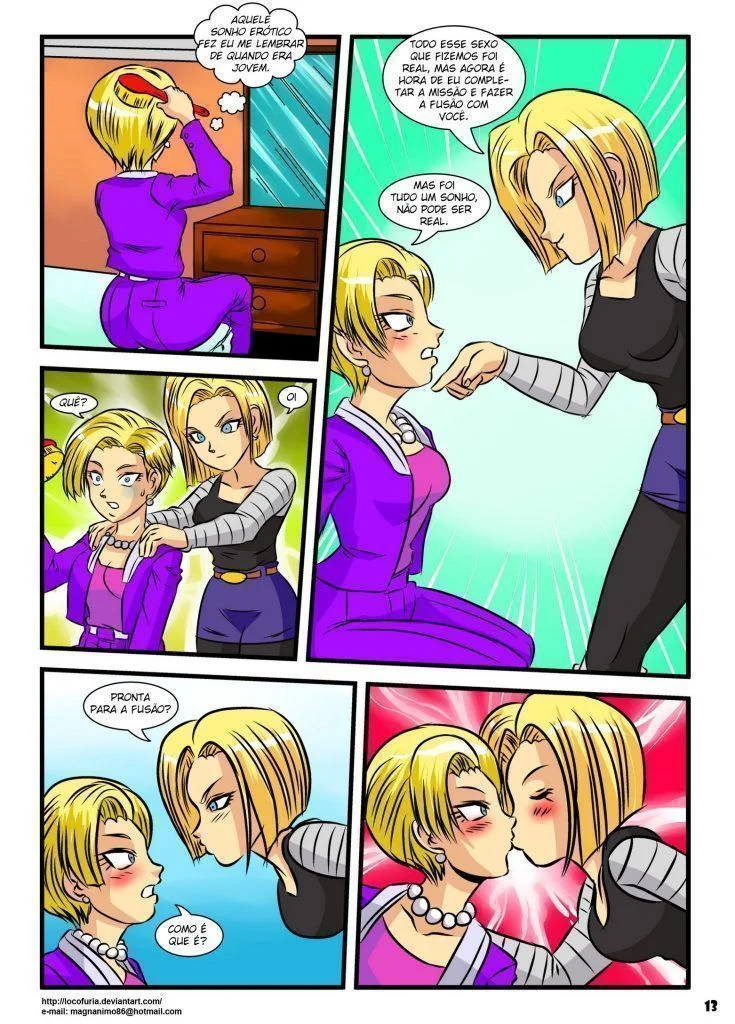 Android 18 Pelada Hentai Lésbico – Dragon Ball Porno – Alta Qualidade em PT-BR