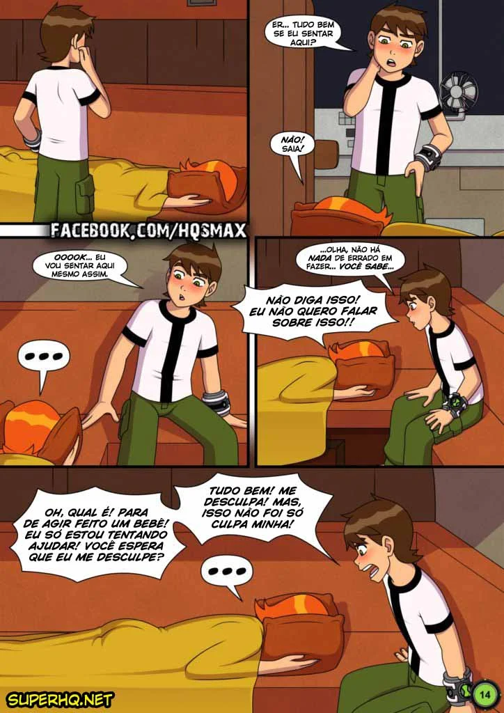 Ben 10 quadrinhos porno gozando na buceta da priminha – Ben 10 – Traduzido para Português