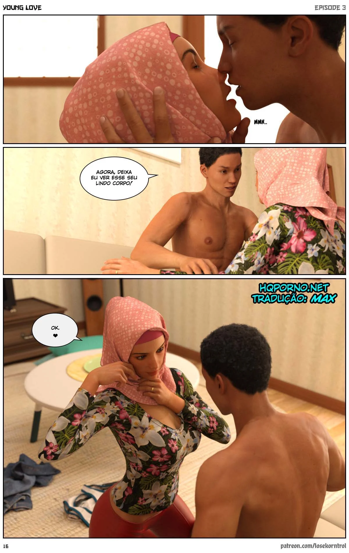 3D quadrinhos pornô: Jovem amor parte 3 – Hentai 3D – Sem Censura