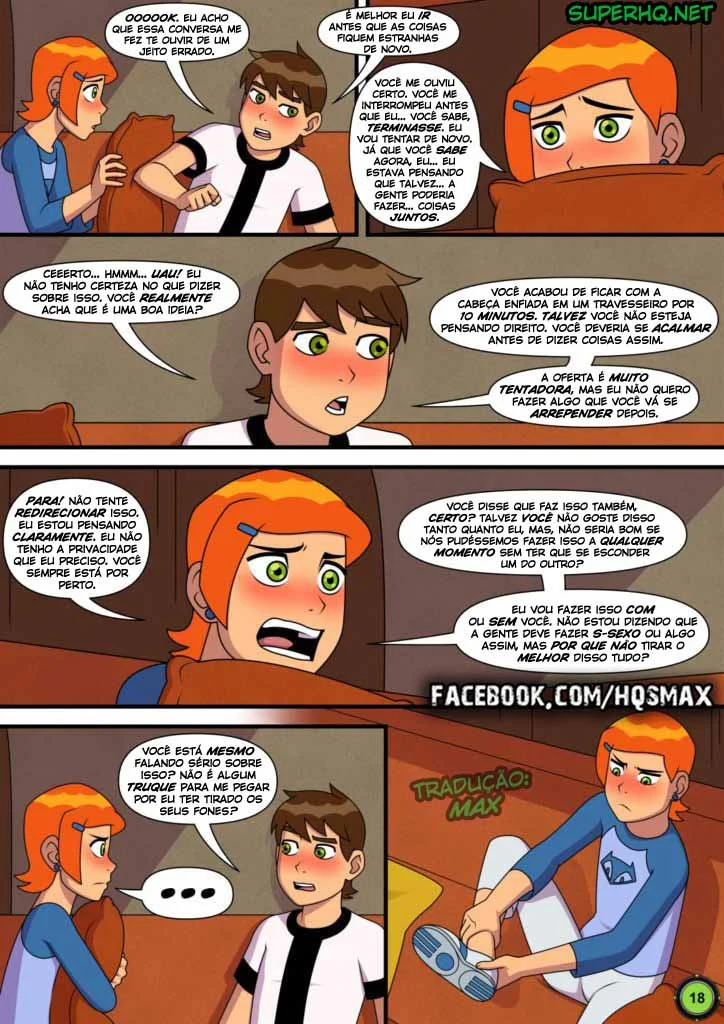 Ben 10 quadrinhos porno gozando na buceta da priminha – Ben 10 – Traduzido para Português