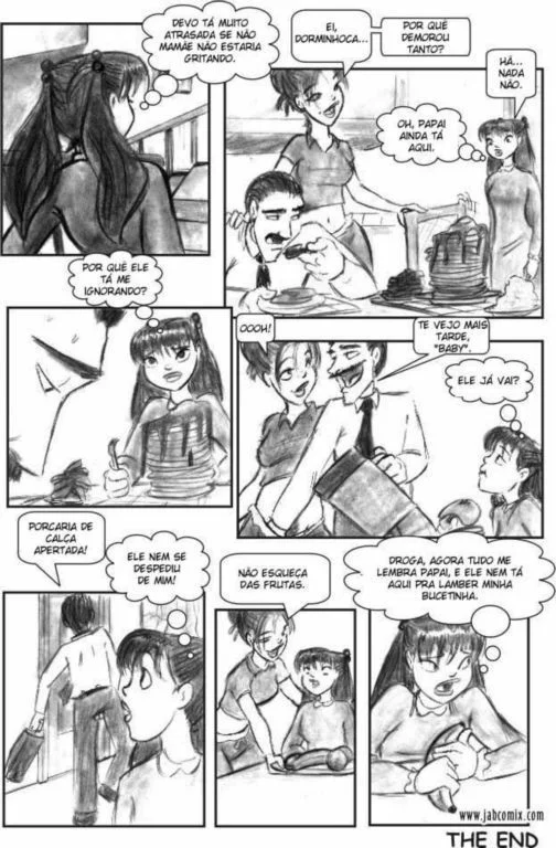 Ay Papi 01 quadrinhos eróticos incesto o inicio – Hentai Incesto – Sem Censura