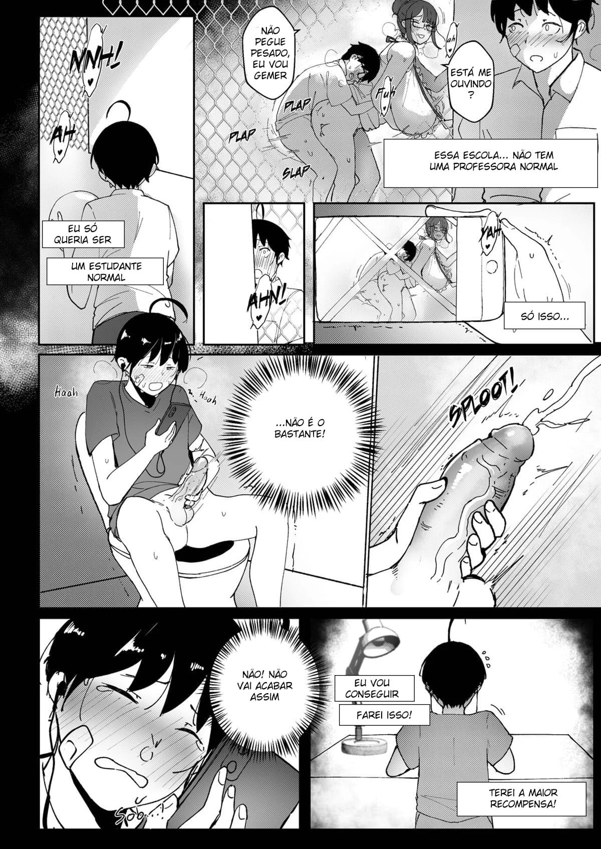 Boas Professoras 2 – Hentai Preto e Branco – Falas em PT-BR