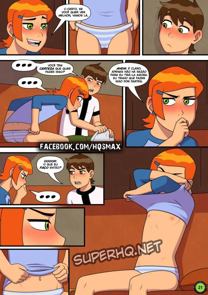 Ben 10 quadrinhos porno gozando na buceta da priminha – Ben 10 – Traduzido para Português