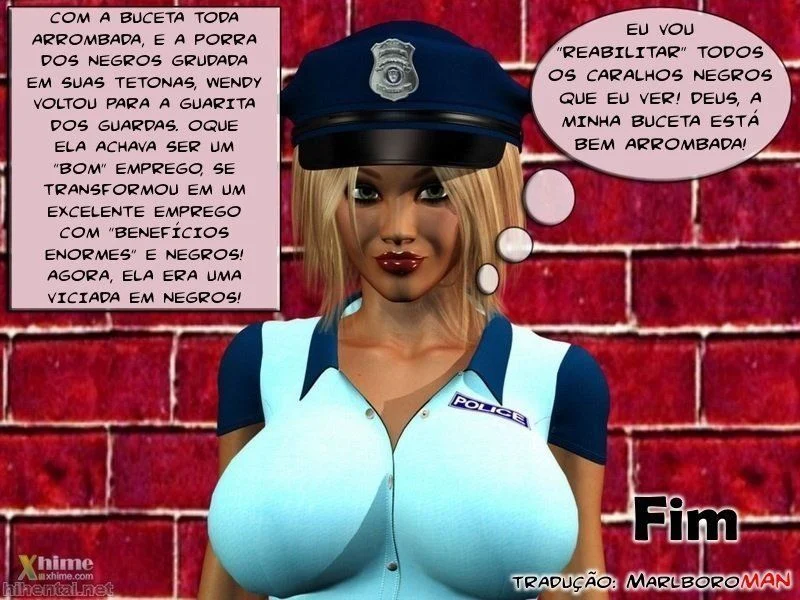 Gemendo de Prazer com uma Loira de Buceta Apertada - Hentai Safado em HQ