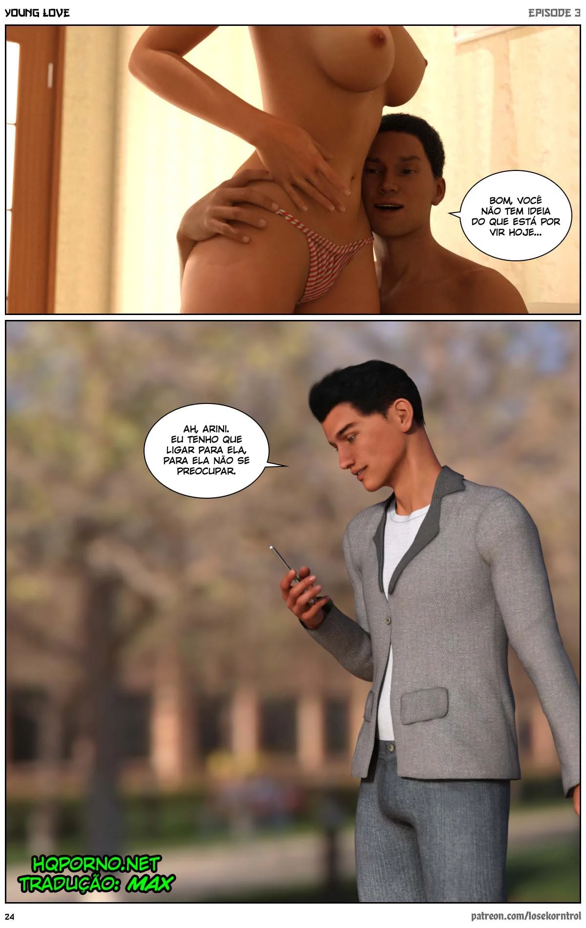 3D quadrinhos pornô: Jovem amor parte 3 – Hentai 3D – Sem Censura