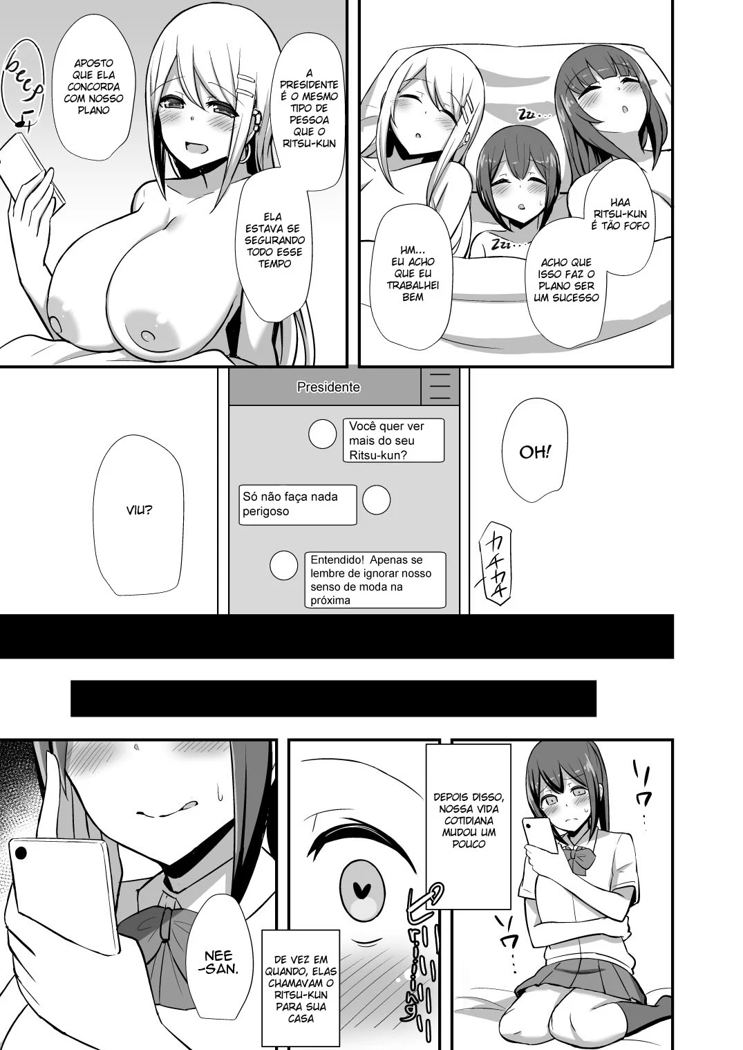 A Queda da Moralidade ~ Irmãozinho Roubado Por Duas Gyarus ~ – Super Hentai – Sem Cortes