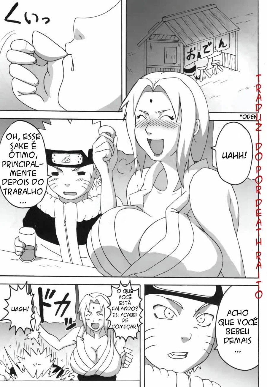Comendo Tsunade bêbada – Naruto – Versão Completa