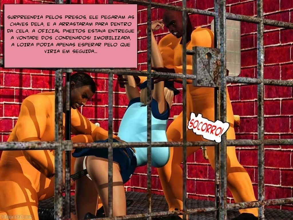 Gemendo de Prazer com uma Loira de Buceta Apertada - Hentai Safado em HQ