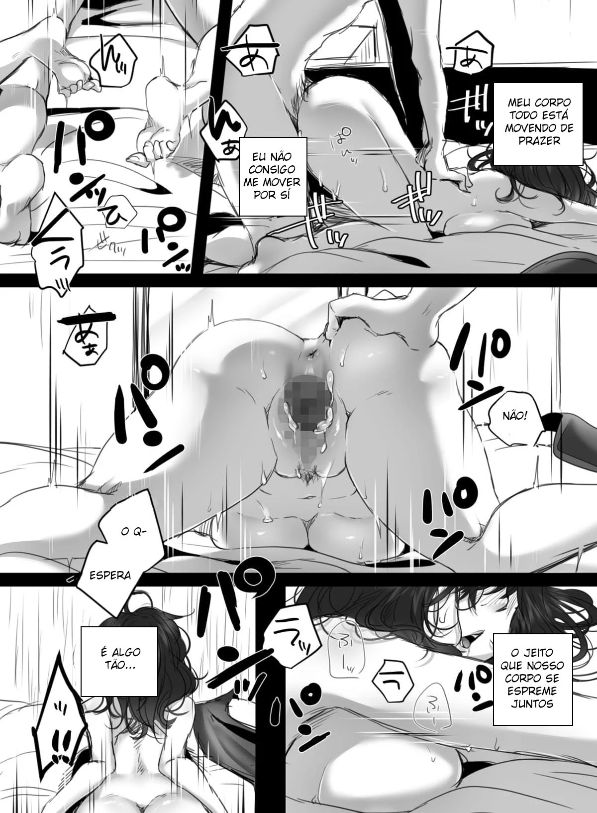 15 Minutos de Hora Extra – Hentai Preto e Branco – Traduzido para Português