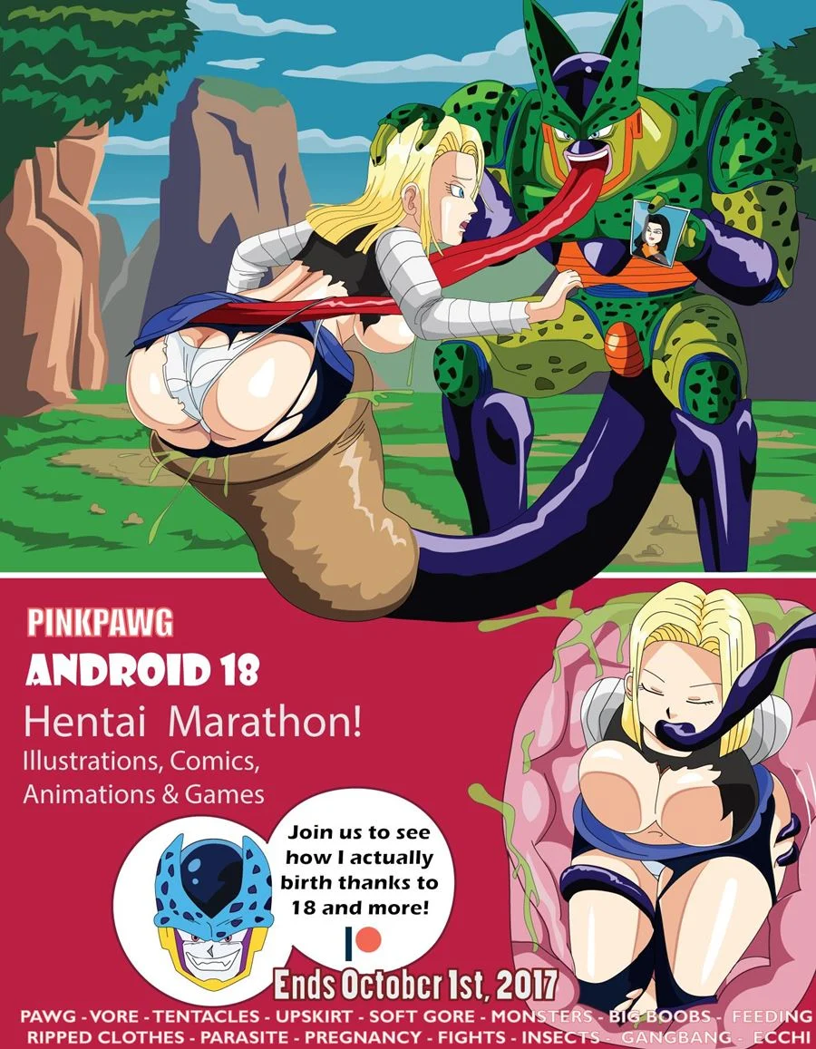 Android 18 Goes Inside Cell – Dragon Ball Porno – Versão PT-BR