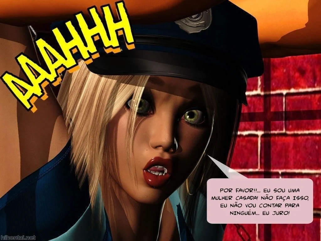 Gemendo de Prazer com uma Loira de Buceta Apertada - Hentai Safado em HQ