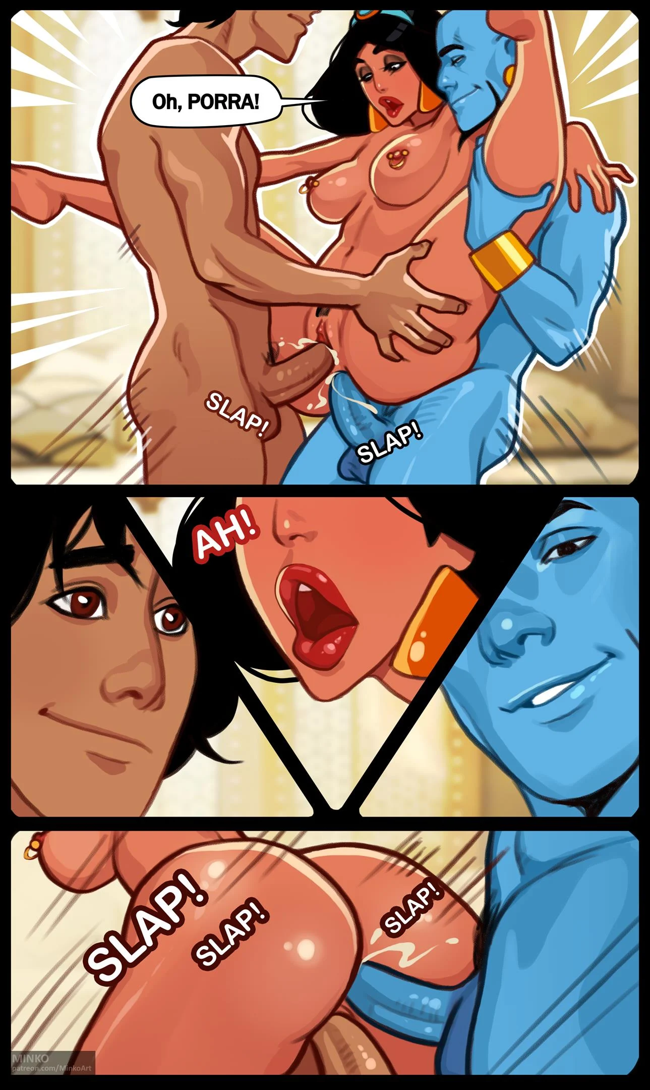 Aladdin e Gênio fodendo Jasmine – Cartoon Pornô – Quadrinho em PT-BR Aladdin e Gênio fodendo Jasmine – Cartoon Pornô – Quadrinho em PT-BR