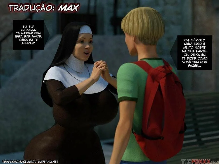 A freira peituda e gostosa – HQ Traição – Versão em Português