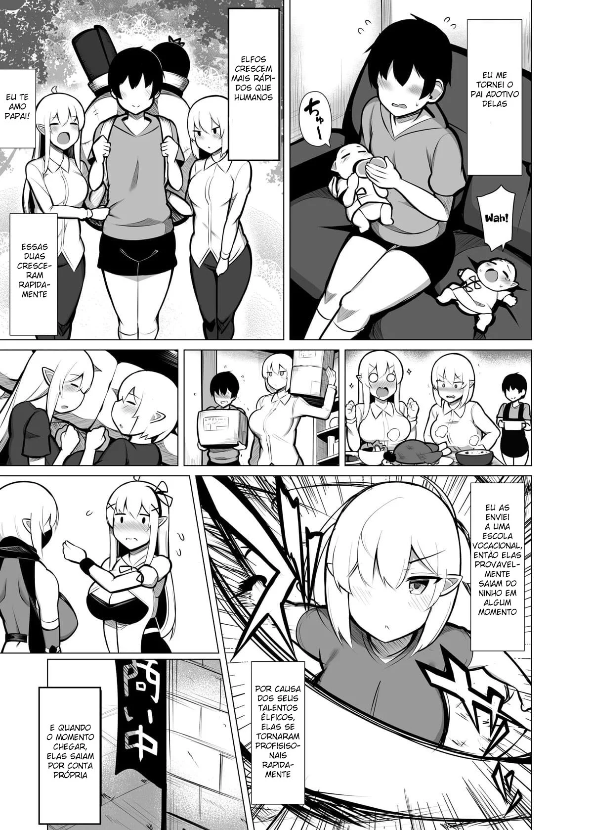 Amado e Dominado Pelas Elfas Abandonadas – Doujinshi – Versão Completa