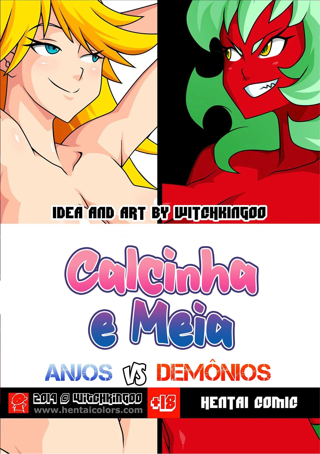 Anjos e Demônios Transam em Manga Hentai Picante - HQ Completa