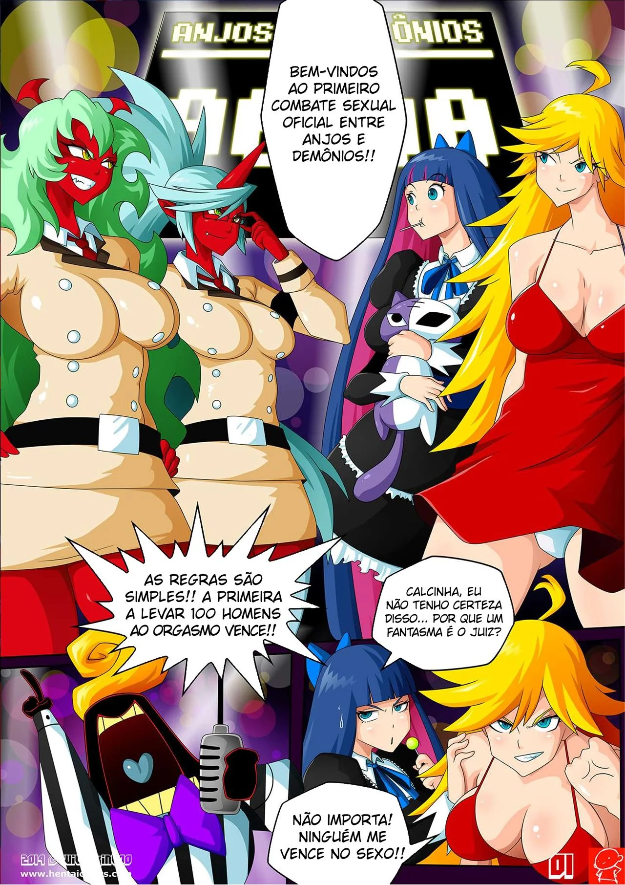 Anjos e Demônios Transam em Manga Hentai Picante - HQ Completa
