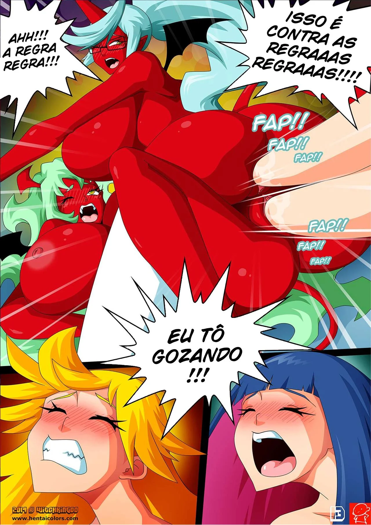 Anjos e Demônios Transam em Manga Hentai Picante - HQ Completa